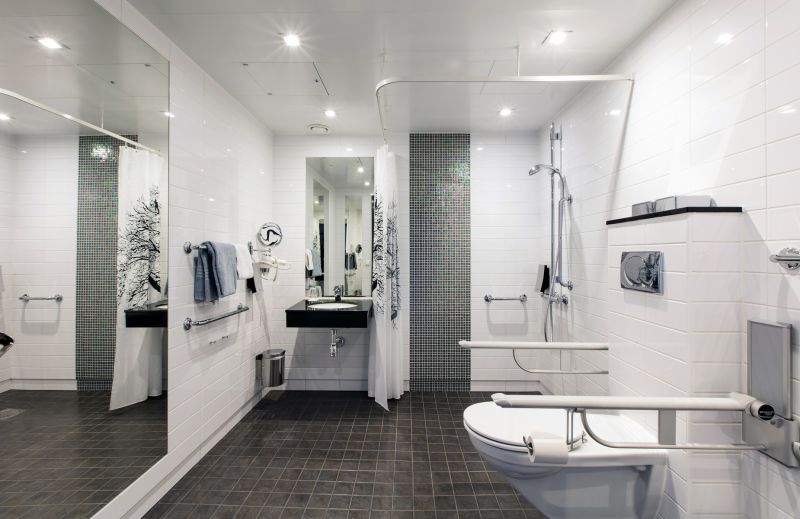 Shower with Recessed Shelves for Storage