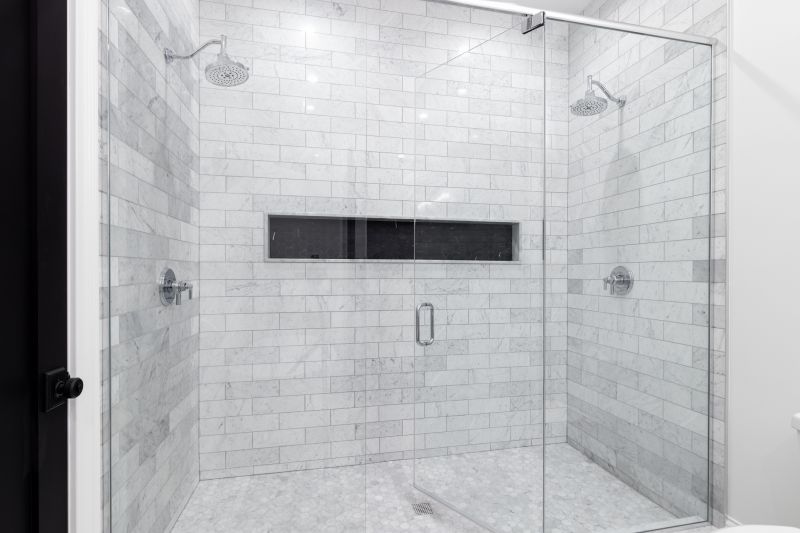 Luxury Walk-in Shower with Multiple Showerheads